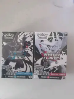 Pokemon TCG White Flare And Black Bolt Booster Bundle Combo New And Sealed - Image 1