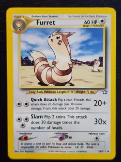 Furret-35/111-Neo Genesis-Uncommon -Pokemon TCG-LP - Image 1