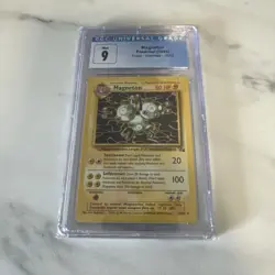 Pokemon TCG Fossil 26/62 Magneton Non-Holo CGC 9 - Image 1