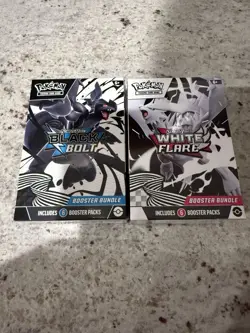 Pokemon New Factory sealed Black Bolt And White Flare Booster Bundle Set of 2 - Image 1
