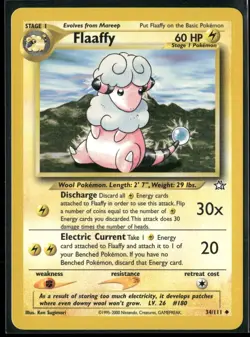 Pokemon - Neo Genesis Flaaffy 34/111 LP - Image 1