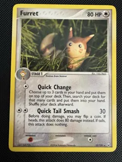 Pokemon Furret Team Rocket Returns 22/109 Non Holo Rare - Image 1