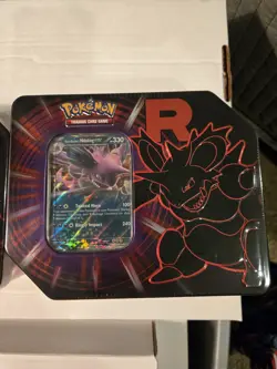 Pokemon TCG: Destined Rivals Team Rocket Tin Mewtwo + Nidoking Lot Of 2 SEALED - Image 2