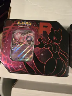Pokemon TCG: Destined Rivals Team Rocket Tin Mewtwo + Nidoking Lot Of 2 SEALED - Image 3