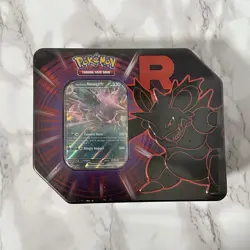 Pokemon TCG: Destined Rivals Team Rocket Tin Mewtwo + Nidoking Lot Of 2 SEALED - Image 4