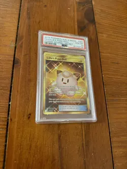 PSA 10 Gem Mint Lillie’s Poke Doll 267 2019 Pokemon Cosmic Ecipse Secret Gold - Image 1