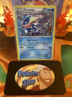 2016 Pokemon XY Black Star Promo Greninja XY162 - LP #1 - Image 1