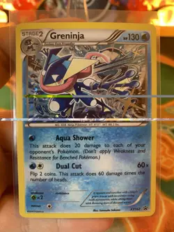 2016 Pokemon XY Black Star Promo Greninja XY162 - LP #1 - Image 2
