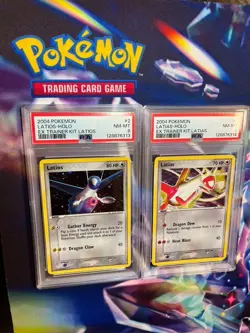 PSA 8 Sequential Pair Latios Latias EX Trainer Kit New Cert 2/10 4/10 Pokemon - Image 1