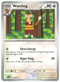 Watchog - 063/086 - White Flare - NM/M - Pokemon TCG - English - Image 1