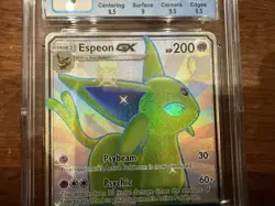 CGC 9 Mint Espeon GX Pokemon Hidden Fates #SV60/SV94 Shiny Vault - Image 3