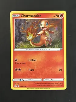 Charmander #SWSH092 | Pokemon TCG: Battle Styles | Galaxy Swirl In Mouth Flames - Image 1