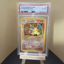 1999 Pokemon Base Set Holo Charizard #4 PSA 6 - Image 1
