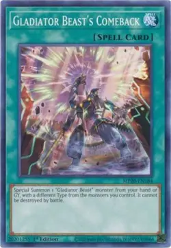 Gladiator Beast's Comeback - MP20-EN184 - Common - 1st Edition - Lightly Played - Image 1