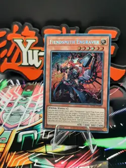 Yu-Gi-Oh! Fiendsmith Engraver MP25-EN081 Secret Rare 1st Ed NM - Image 1