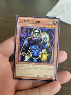 Yugioh! LP Cipher Soldier - OP03-EN016 - Common - Unlimited Edition Lightly Play - Image 1