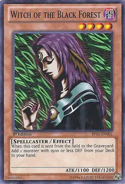 1x (EX) Witch of the Black Forest - BP01-EN001 - Starfoil Rare - 1st Edition Yu - Image 1