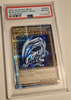 2024 YU-GI-OH! DUELING MIRRORS Blue Eyes White Dragon MP24-EN001 QCR PSA 10 QCSR - Image 2