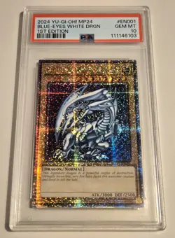 2024 YU-GI-OH! DUELING MIRRORS Blue Eyes White Dragon MP24-EN001 QCR PSA 10 QCSR - Image 4