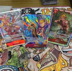 One Piece Marco Card Alt Art OP02-018 Hibari OP11 Kujyaku OP11 SR - Image 1