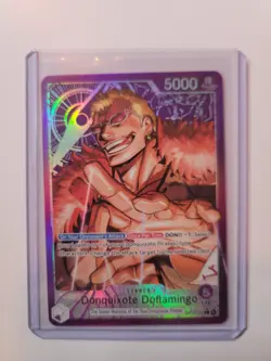 Op14-060 - Donquixote Doflamingo Leader Alt Art One Piece Card English - Image 1