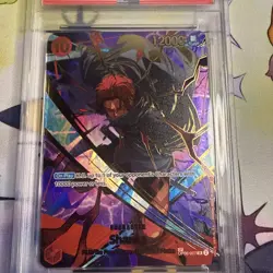 One Piece CCG Shanks Op06-007 PBR02 Alternate Art PSA 10 - Image 2