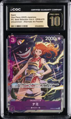 2025 ONE PIECE JPN #OP09-070 NAMI CGC 10 PERFECT - Image 1