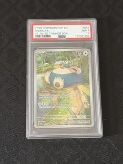 Snorlax 151 Scarlet & Violet Promo Cards Holo PSA 9 - Image 1
