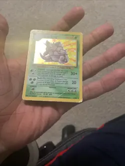 Pokemon TCG Nidoking Base Set Holo Unlimited Rare Card 11/102 MP - Image 3