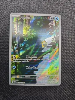 Pokemon TCG Psyduck Scarlet & Violet Holo Illustration Card 175/165 Rare - Image 1
