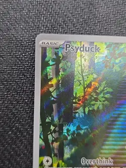 Pokemon TCG Psyduck Scarlet & Violet Holo Illustration Card 175/165 Rare - Image 4