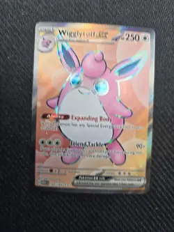 Pokemon TCG Wigglytuff EX Scarlet & Violet Holo Ultra Rare Card 187/165 - Image 1