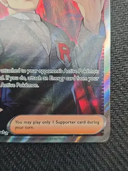 Pokemon TCG Giovanni's Charisma Full Art Trainer Ultra Rare Card 197/165151 - Image 2
