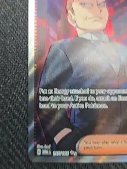 Pokemon TCG Giovanni's Charisma Full Art Trainer Ultra Rare Card 197/165151 - Image 3