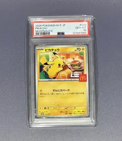 PSA 10 Pikachu 020/M-P - McDonald’s Happy Set Promo - Japanese Pokemon Card 205 - Image 3
