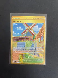 Pokemon TCG Trainer Artazon Obsidian Flames Hyper Rare Gold Card 229/197 NM - Image 1