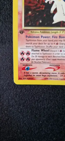🔥1st Edition Typhlosion 18/111🔥 Neo Genesis Rare Holo Pokemon Card LP - Image 5