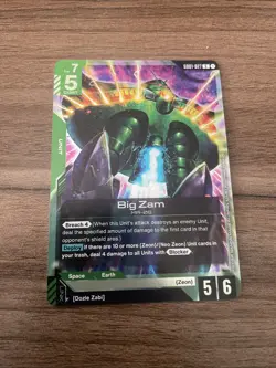 Big Zam Foil - GD01-027 NM - Gundam TCG Card Game - Image 1