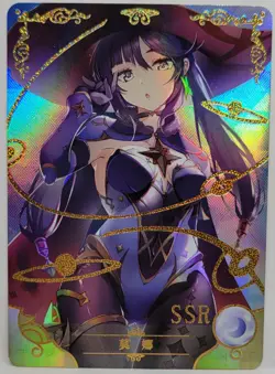 Genshin Impact Mona Holo Foil Doujin Goddess Story Collection Trading Card SSR - Image 1