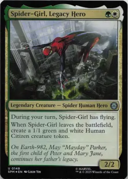 Spider-Girl, Legacy Hero - FOIL - U Marvel's Spider-Man 149 - MTG - Image 1