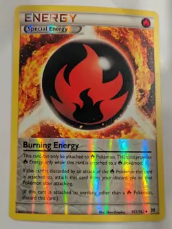 Burning Energy 151/162 - XY Breakthrough Pokemon Reverse Holo Foil Rare Nice! - Image 1