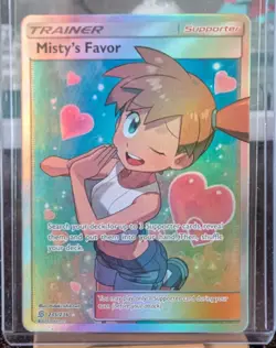 Misty's Favor - 235/236 - Pokemon Unified Minds Sun & Moon Full Art Rare Card NM - Image 1
