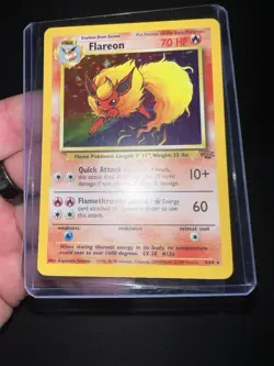 Pokemon TCG Flareon Jungle 3/64 Holo Unlimited Holo Rare - Image 1