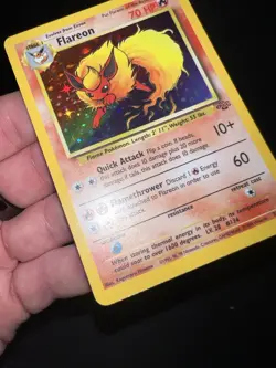 Pokemon TCG Flareon Jungle 3/64 Holo Unlimited Holo Rare - Image 2