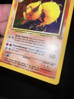 Pokemon TCG Flareon Jungle 3/64 Holo Unlimited Holo Rare - Image 5