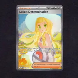 Lillie's Determination 184/132 ME01: Pokemon Mega Evolution SIR Holo 🔥NM - Image 1