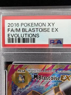 2016 Pokemon XY Evolutions #102 Full Art/M Blastoise EX PSA Mint 9 - Image 4