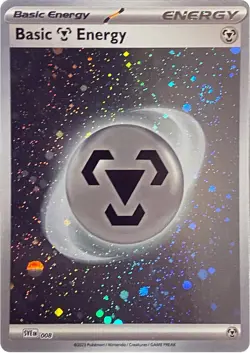 Pokemon TCG Scarlet & Violet 151 Basic Metal Energy Cosmic Holo #008 - Image 1