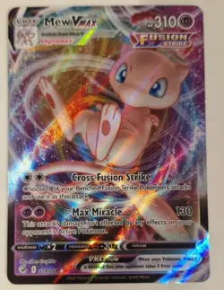 Pokemon TCG Mew Vmax Fusion Strike 114/264 Holo Ultra Rare - Image 1