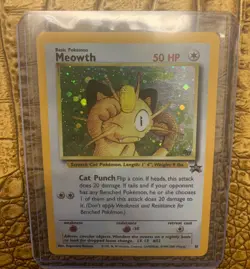 Meowth Holo #10 GB 2000 Pokemon TCG Black Star Promo Near Mint - Image 1